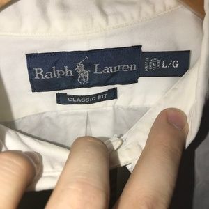 Ralph Lauren White Oxford short sleeve